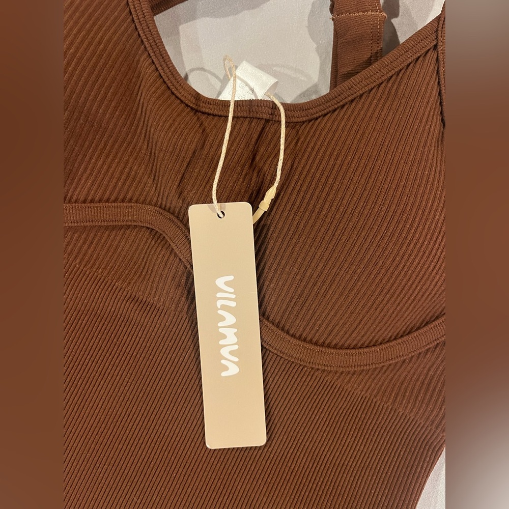 Vilanva Brown Women's Jumpsuit Size Medium NWT - Picture 5 of 7